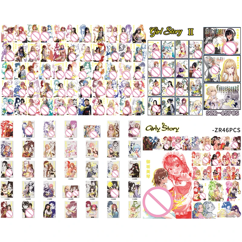 

Anime Goddess Story Diy Color Flash Cards ZR SZR Cards Kitagawa Marin Albedo Kafka Yae Miko Emilia Yuki Asuna Collection Cards