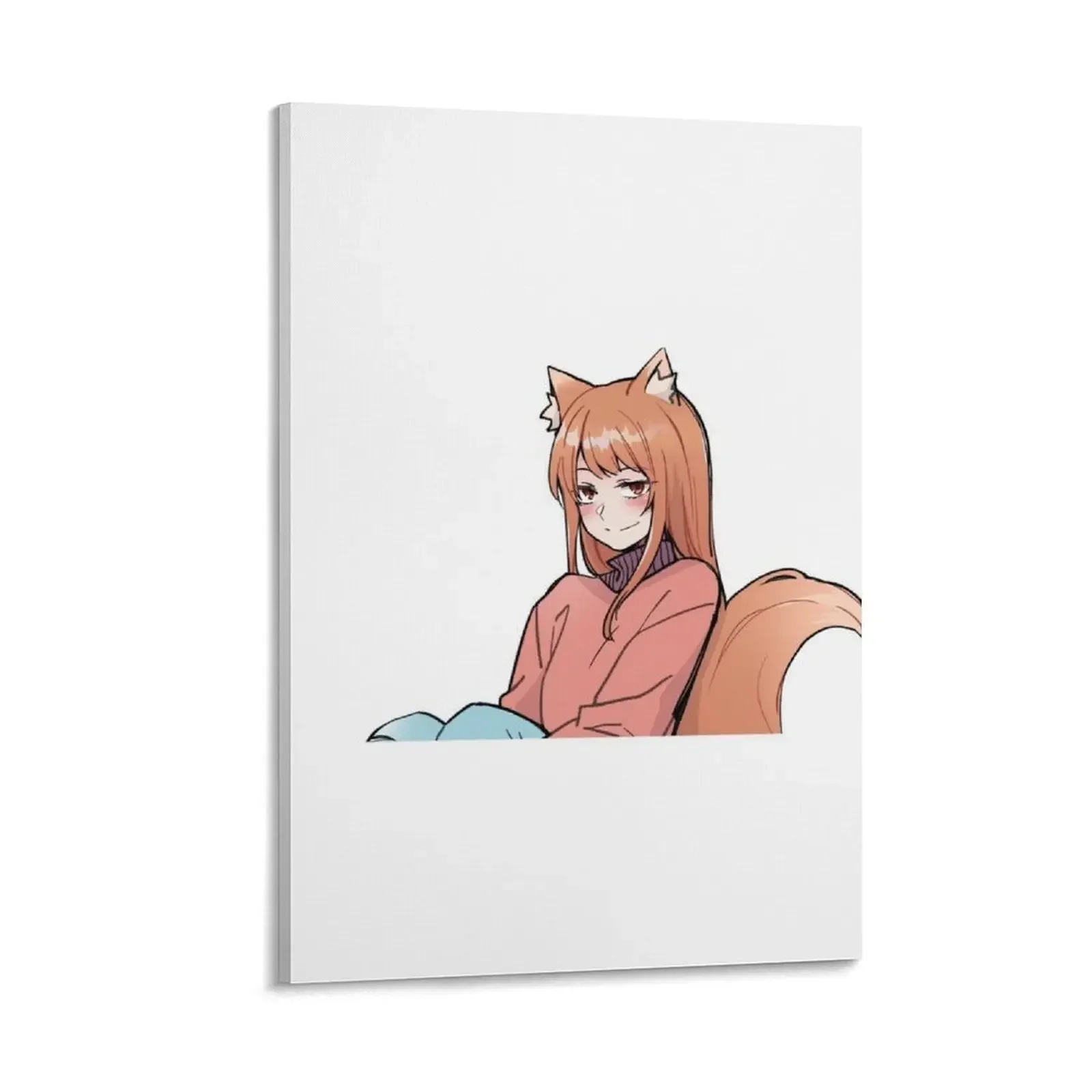 

Spice and Wolf Canvas Painting Picture on the wall wall decoration painting korean room decor