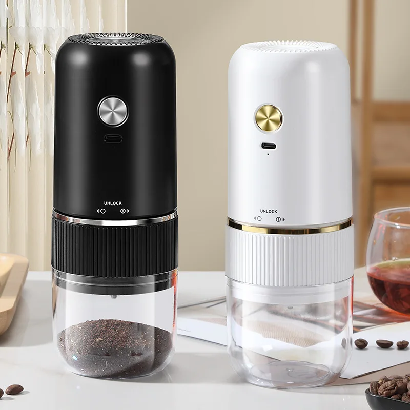 

Portable Electric Coffee Grinder Rechargeable Ceramic Adjustable Grinding Thickness for Espresso French Press Drip Coffee Home