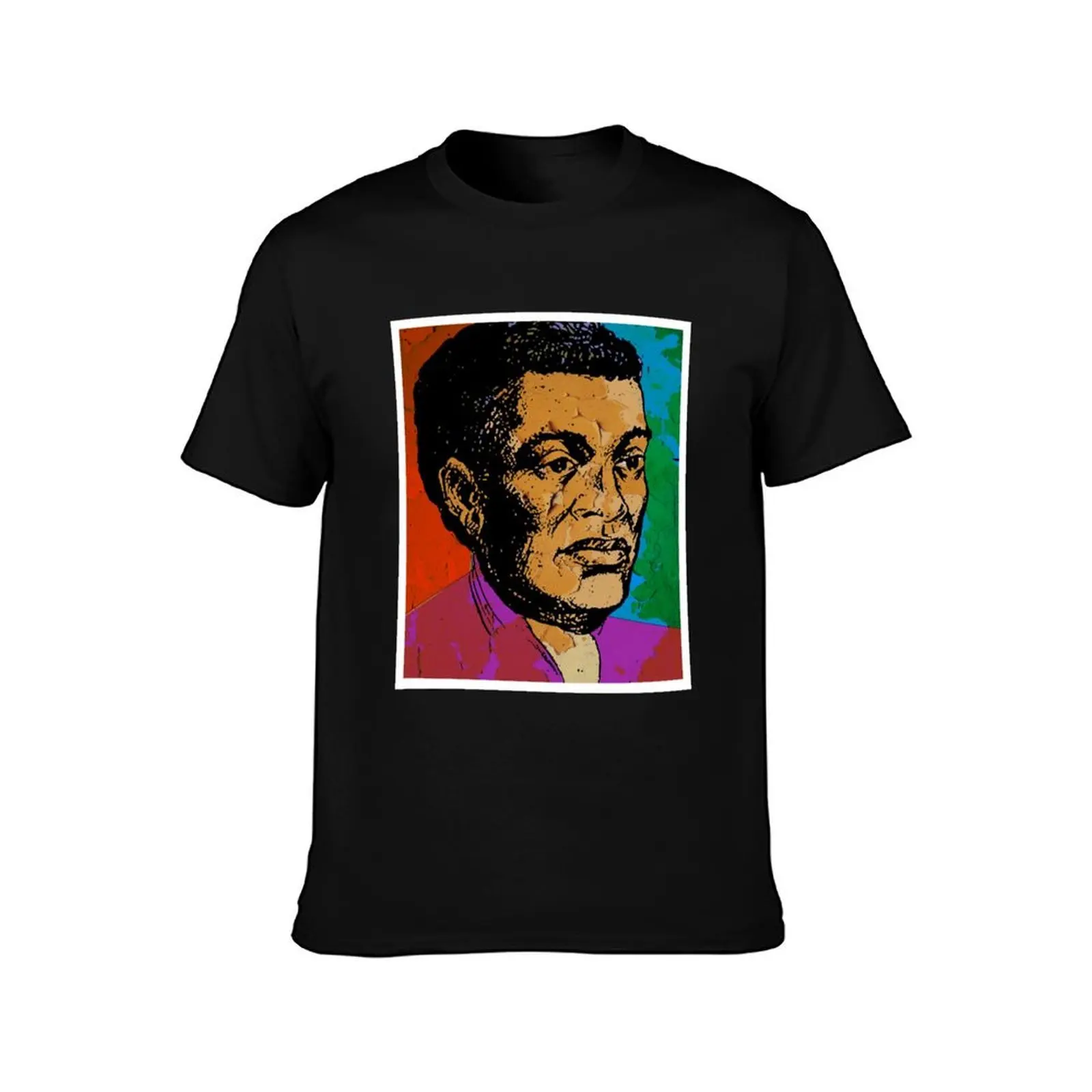 Benjamin Banneker T-Shirt, Summer Casual Cotton Tee, Oversized Streetwear Tops, Vintage Graphic Print, Loose Fit Short Sleeve