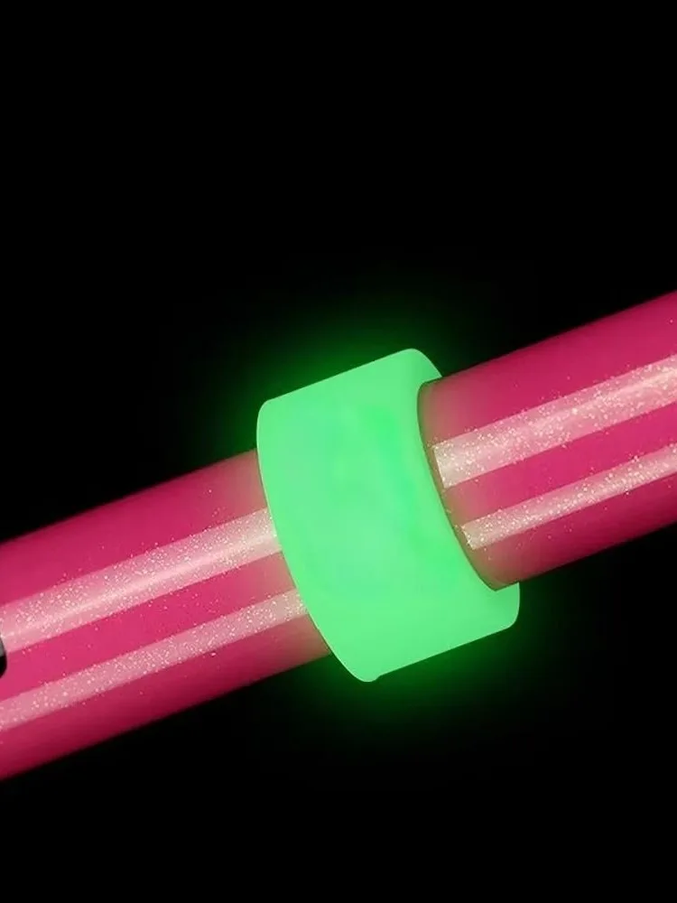 Canne à pêche lumineuse, cercle antidérapant, poignée en Silicone, ceinture d'emballage, anneau d'arrêt, ceinture absorbant la sueur, bande antidérapante, 10 pièces