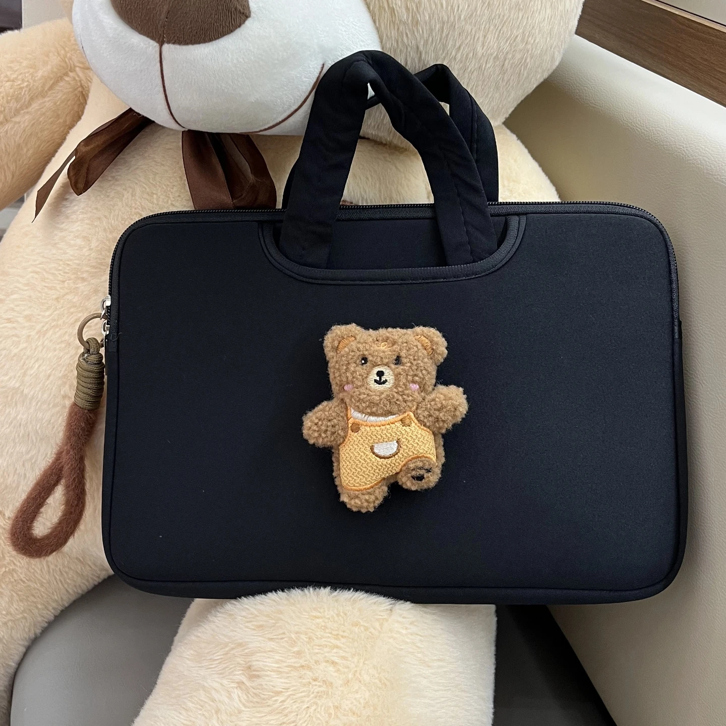 Cute Laptop Bag11 13.3 14 15 15.6 16 Inch Computer Travel Portable Handbag Korean Fahsion Notebook Tablet Pounch Women Briefcase