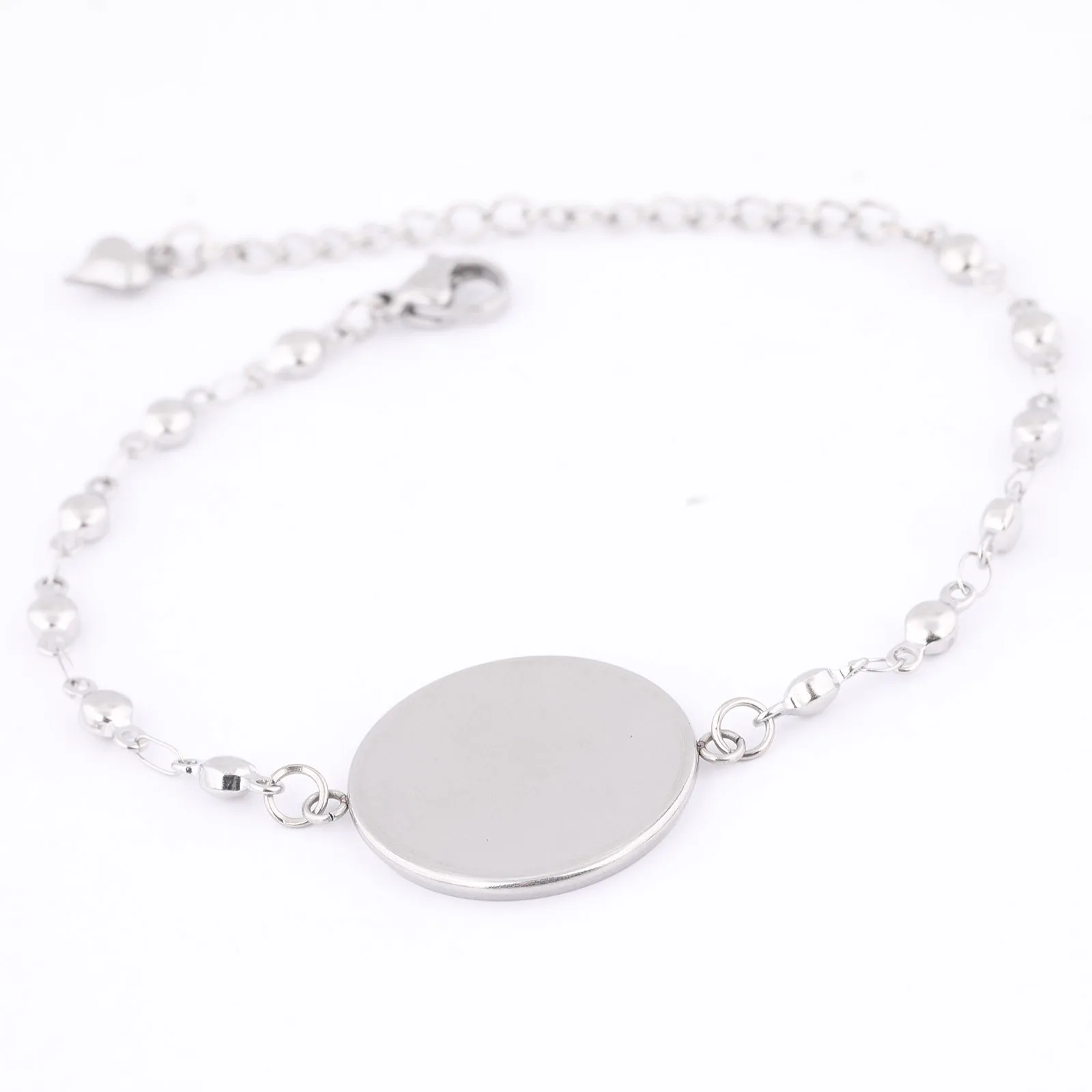 3pcs Stainless Steel Gold Plated 20mm Cabochon Bracelet Base Blanks Diy Ball Chain Bracelets Bezel Setting For Jewelry Making image 5