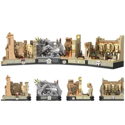 MOC Indiana Jones Tomb Adventure Building Blocks Movie Raiders Of The Lost Ark Scenes DIY Model Building Blocks Kid Toys Gift