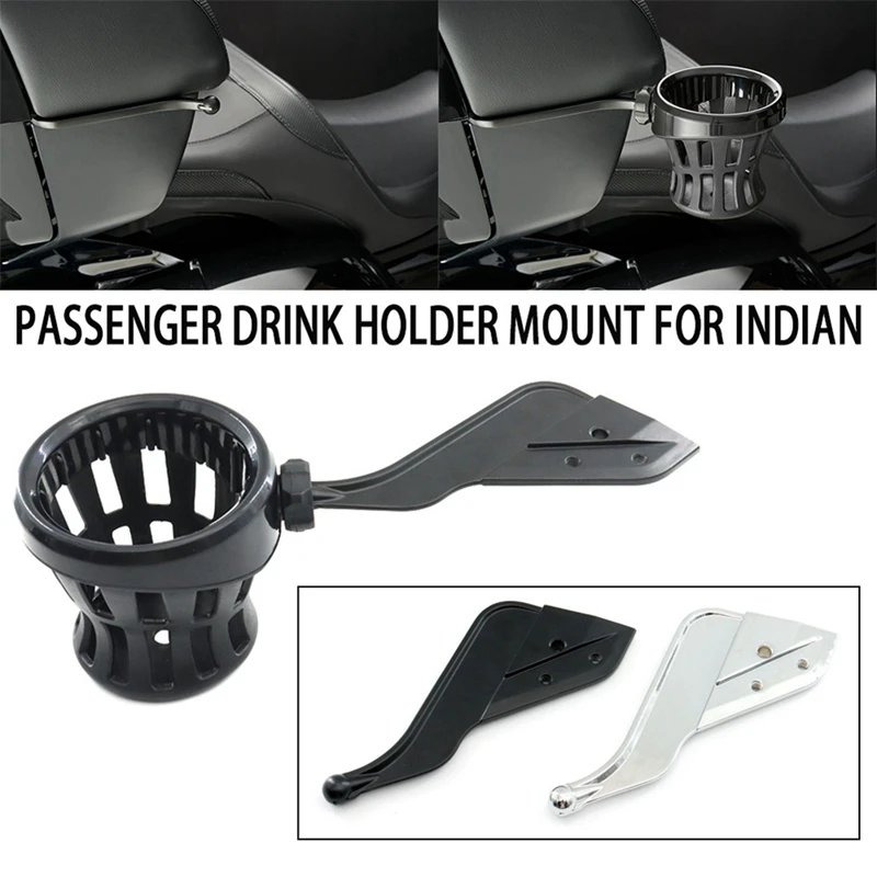 Motorcycle Passenger Drink Cup Holder Mount For Indian Pursuit Roadmaster Dark Horse Pursuit Roadmaster Limited