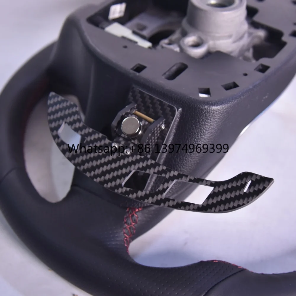 Suitable for Genesis Steering Wheel with Magnetic Shift Paddles for Non-destructive Replacement of Mechanical Feel