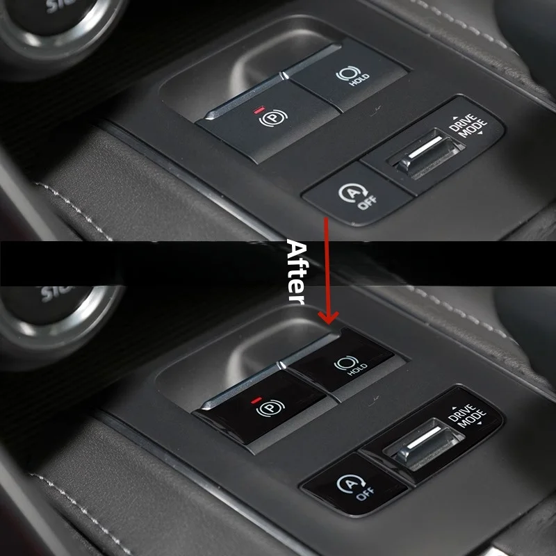 FOR Toyota Harrier 2022-2025 Gear Shift Button Steering Wheel Button Start Button Button Protection Sticker Car Accessorie view 3