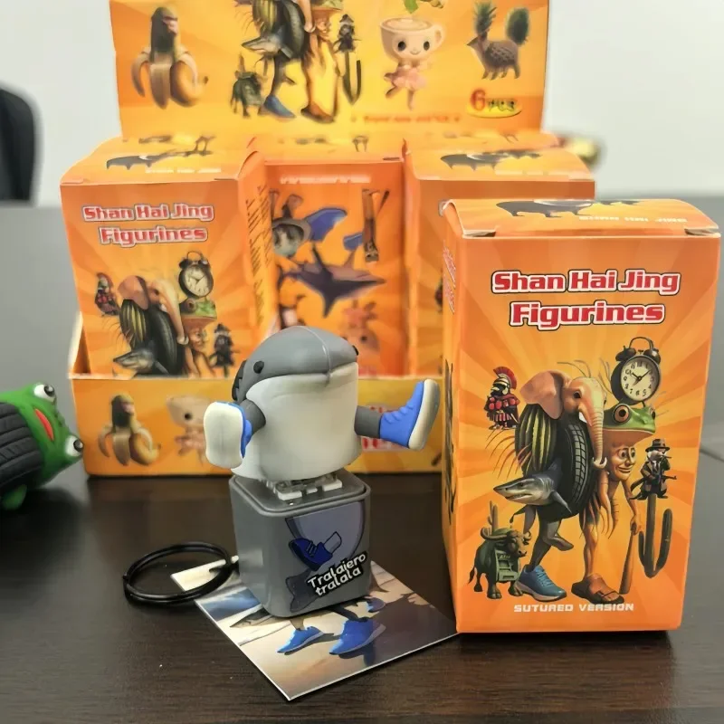 В наличии новый брелок Tralalero Tralala Tungtungtung с деревянной палочкой, мужской брелок на пуговицах со светящейся подвеской-анниме, периферийный декор, подарок