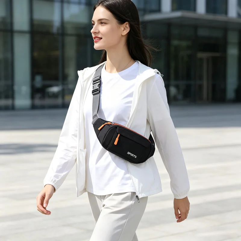fanny pack，crossbody waist bag，waterproof chest bag，running belt bag，sports fanny pack，multi pocket waist pouch，cycling bag