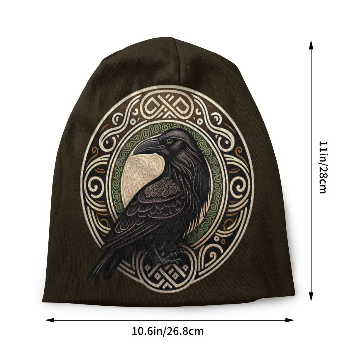 Viking Raven Fashion Thin Hats Huginn And Muninn Bonnet High Quality Skullies Beanies Caps