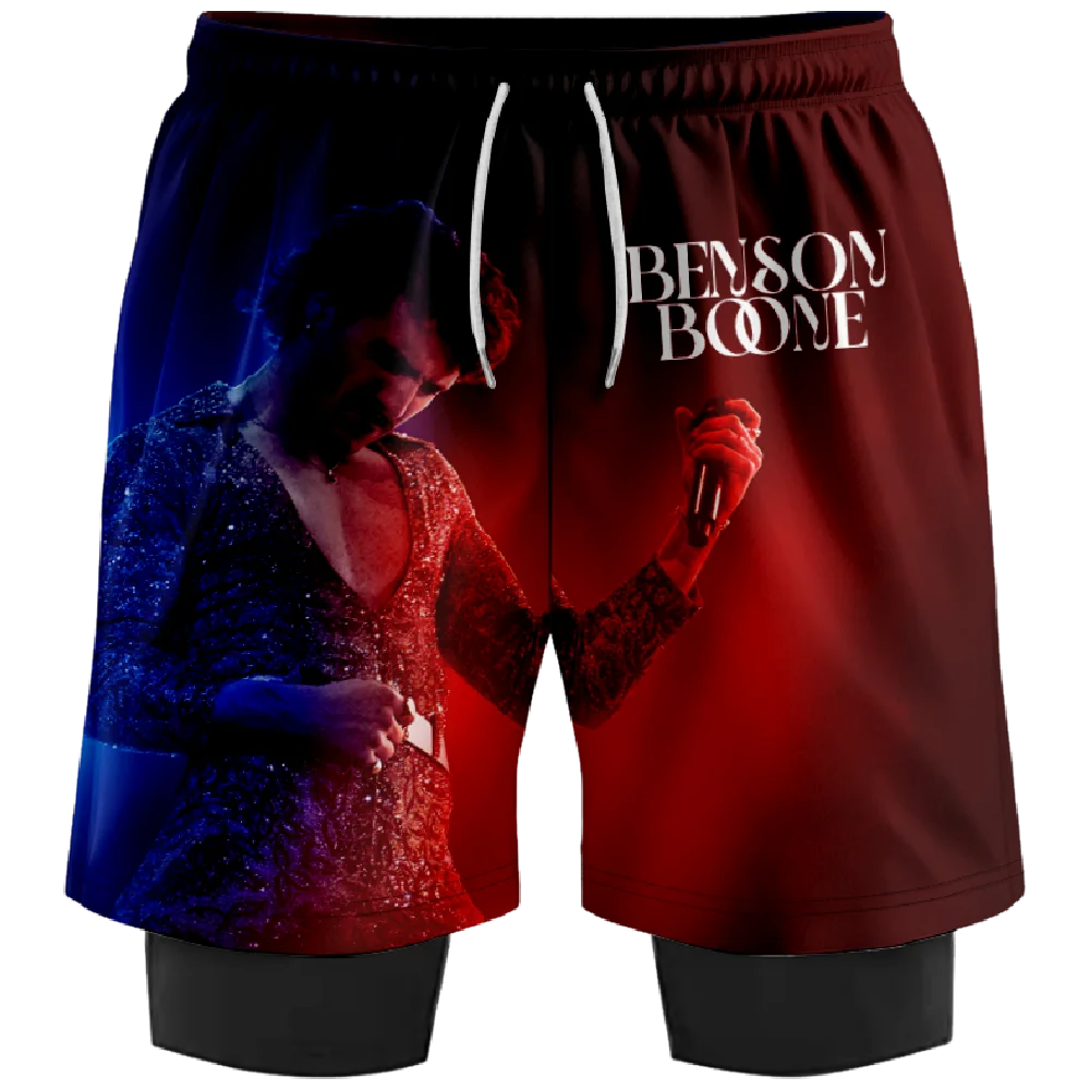 Benson Boone Merch Print Fake Two Shorts Cosplay Women Men Fashion Casual Streetwear