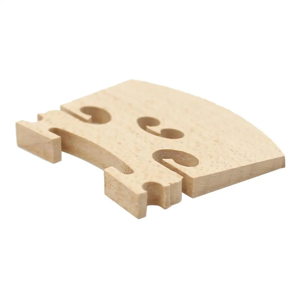 Handcrafted Maple Wood Violin Bridge Violin Accessories Kit for 4x4 Strings and Better Tone