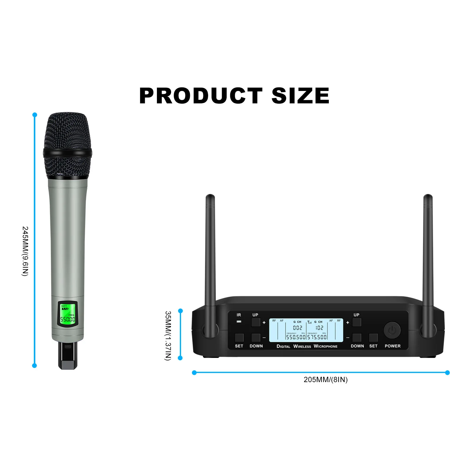 D4-G3Wireless Microphone 200 Channels UHF System Professional Handheld Mic For Stage Speech Show Band Party