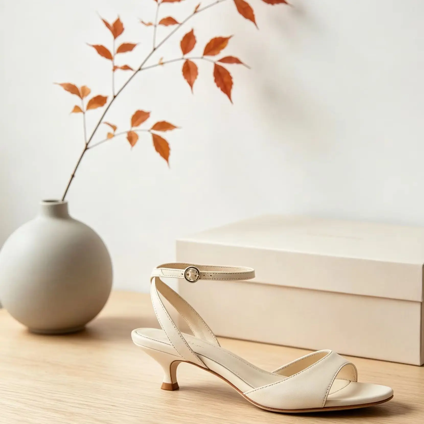 2026 Spring New Minimal Women Kitten Heel Pumps Sandals Open Toe Low Slingback Ankle Strap Elegant Wedding Daily Casual Shoes