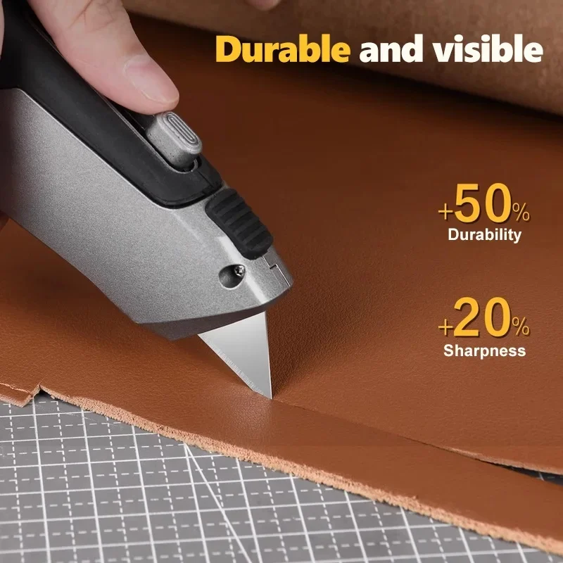 ديلي 10/30/50 قطعة شفرات سكّين متعدّد الاستخدامات SK2 T-شكل شفرات حادة مع علبة بلاستيكية قياسية لاستبدال سكّين متعدّد الاستخدامات
