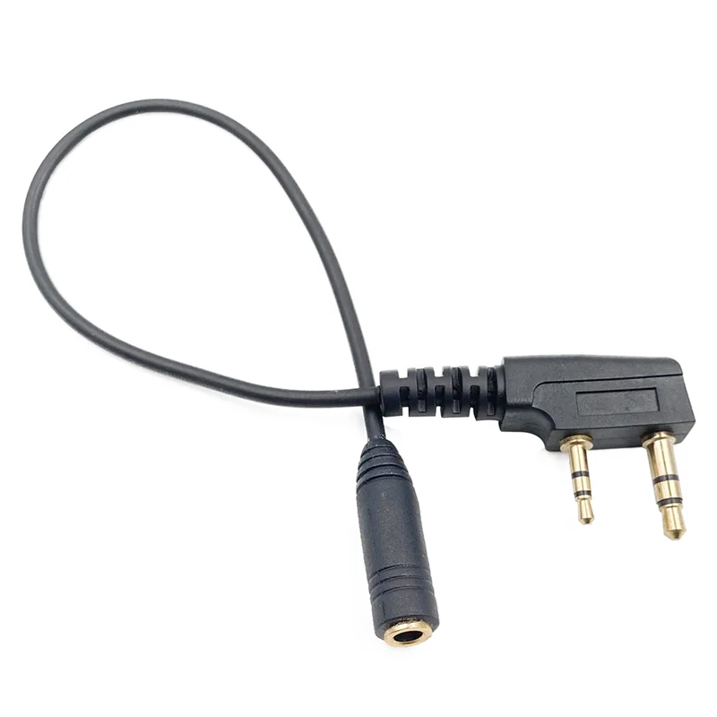 Eccellente cavo di trasferimento per auricolari audio femmina da 2 pin K1 a 3,5 mm per radio Kenwood TYT Baofeng UV5R 888S