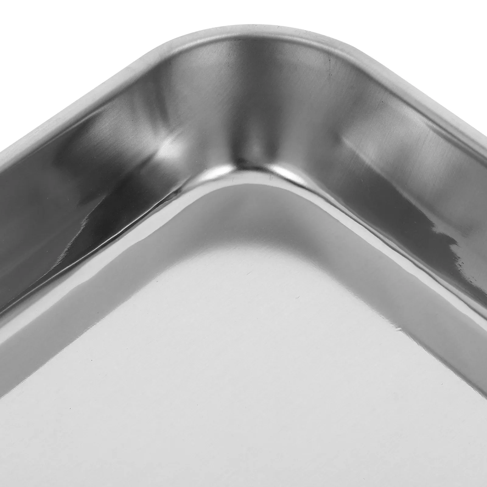 Stainless Steel Flat Tray Instrument Tray for Lab Hospital Clinic Use Strong Stability Easy Cleaning Compact Storage