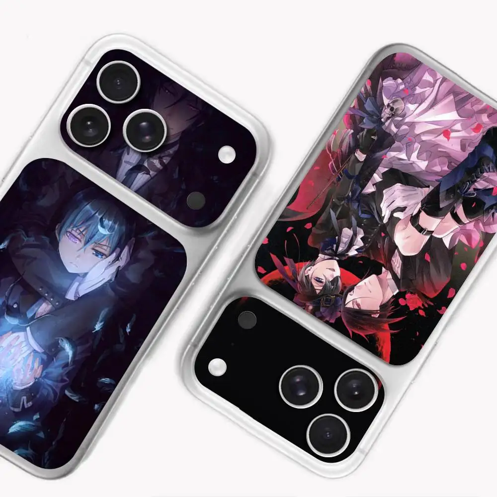 

Anime Black Butler For Apple iPhone 17 pro 17 pro max Back Cover Decal Wrap Skin Colorful Rear Protective Sticker Film