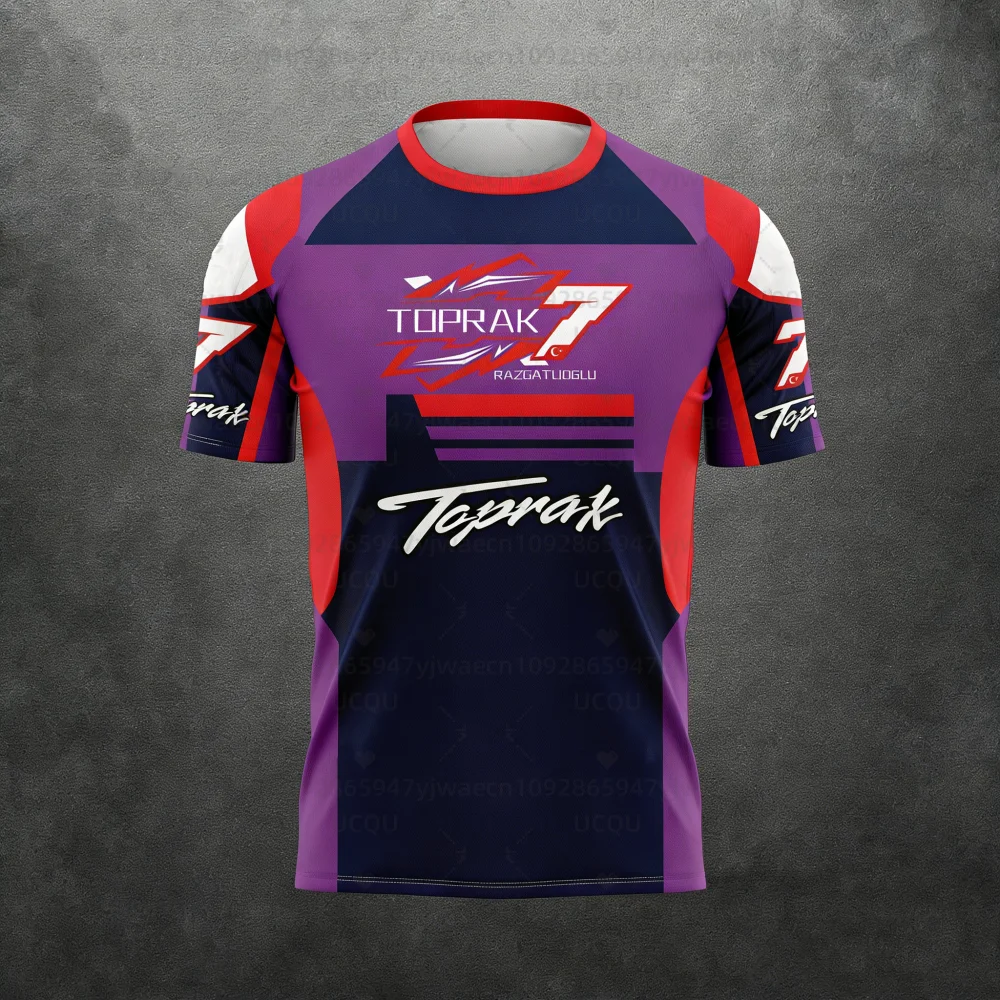 2026 New Motorcycle Racing #7 Rider Toprak Razgatlioglu Fan 3D Printed Pattern T-Shirt for Men and Women Summer ...