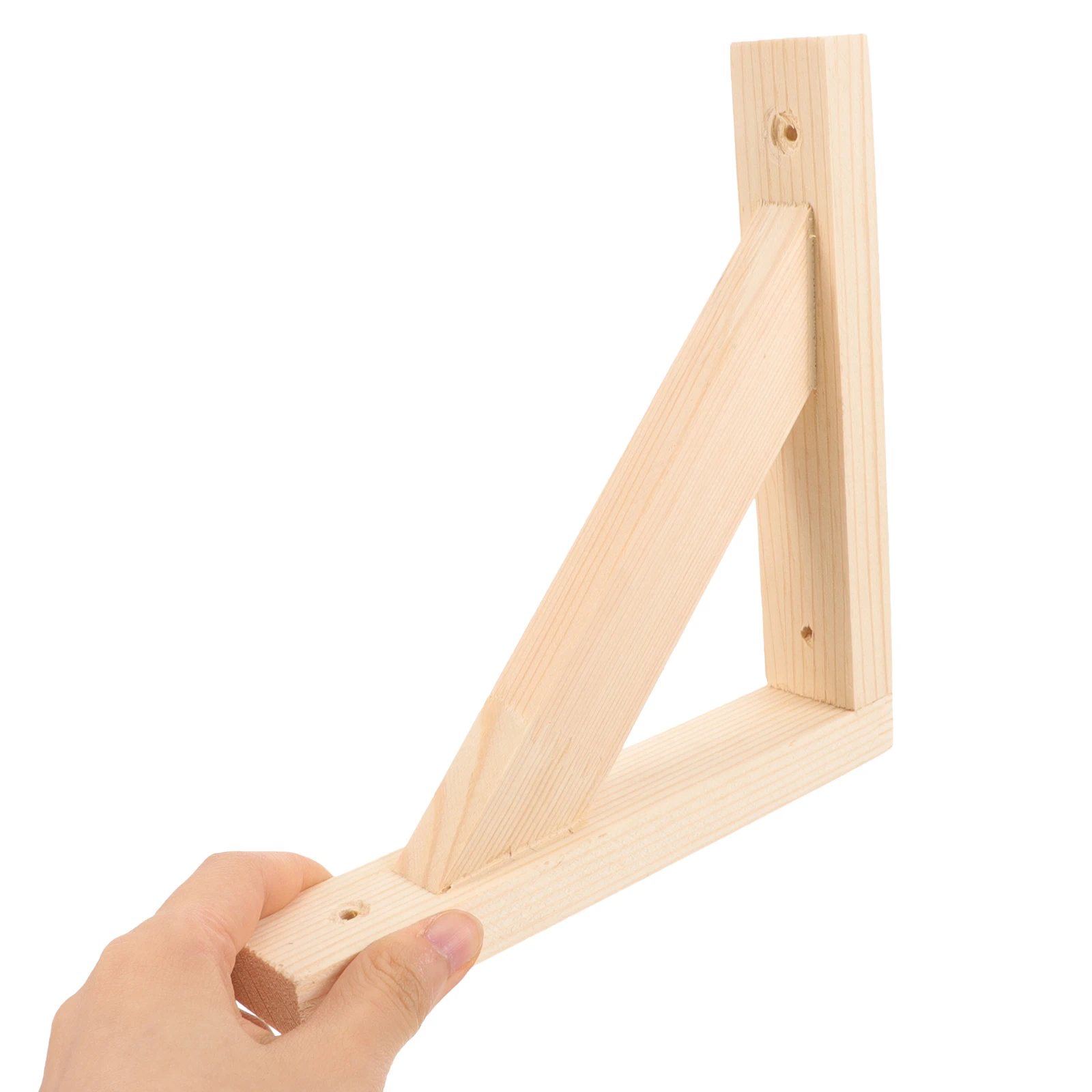 Wall Mount Shelf Bracket Wooden Triangle Corner Shelf Stand Floating Shelf Support Hardware