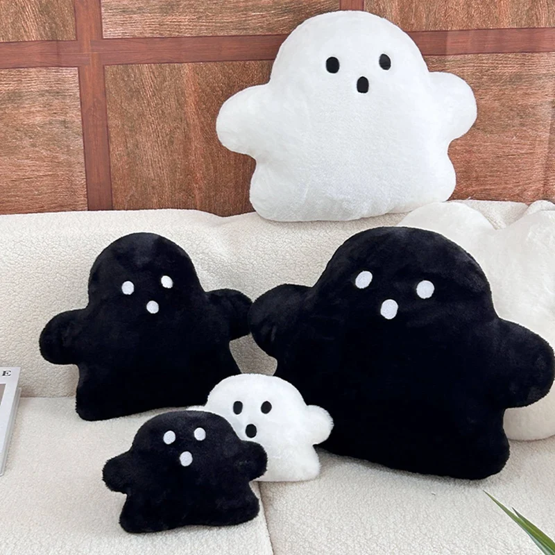 

Cute Halloween Ghost Pillow Cartoon Doll Plush Toy PP Soft Cotton Filled Dolls Holiday Home Decoration Children Birthday Gfts