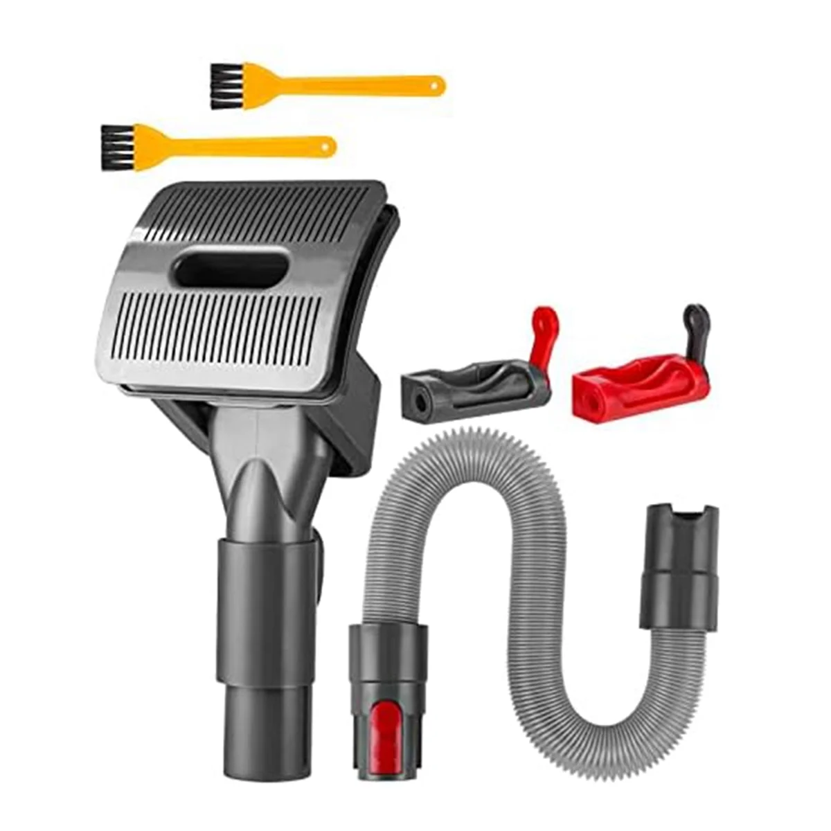 เจ้าบ่าวสุนัขแปรงสําหรับเครื่องดูดฝุ่น Dyson อะแดปเตอร์สําหรับ Dyson V15 V12 V11 V10 V8 V7, สุนัขสัตว์เลี้ยงแปรงผมสิ่งที่แนบมา
