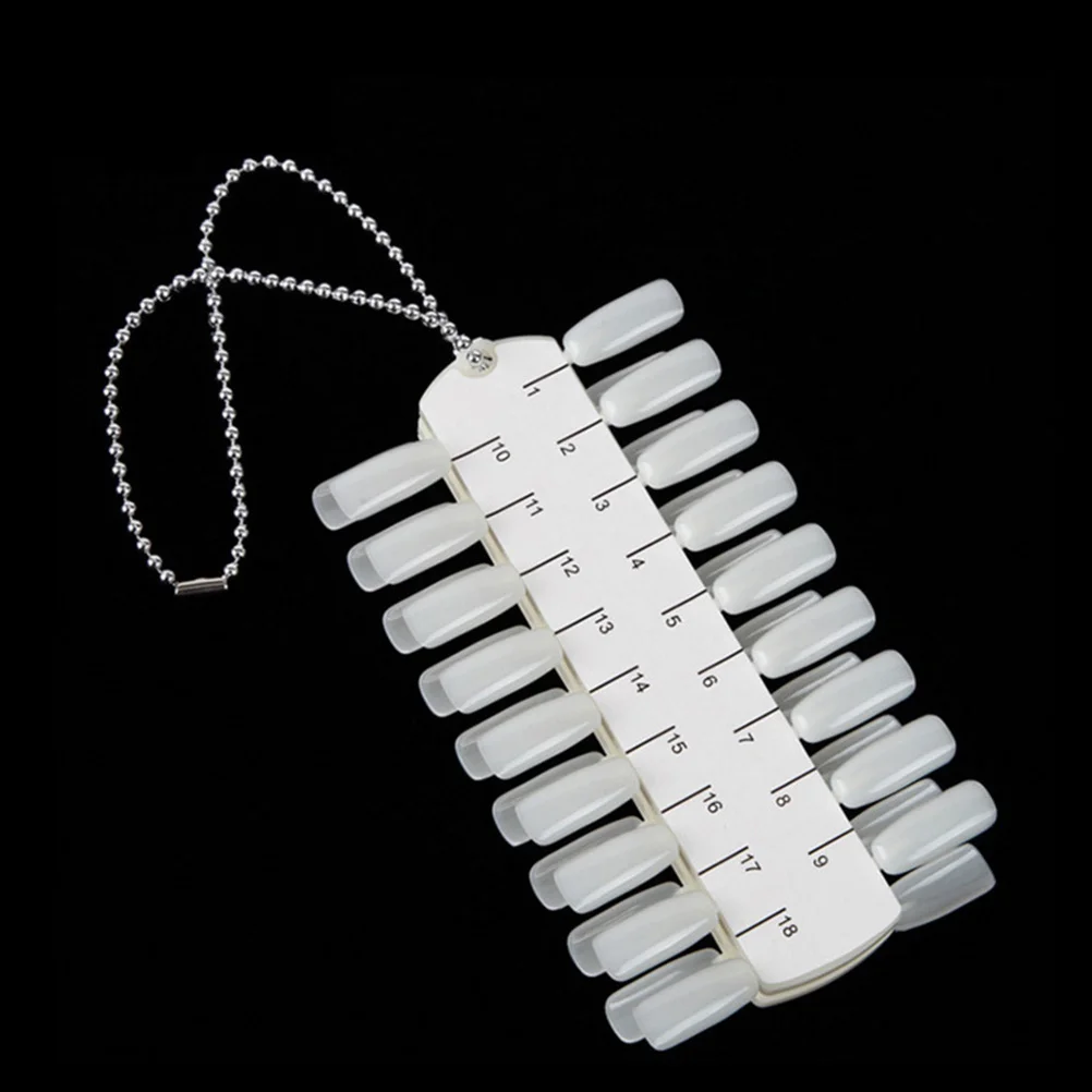 2 Stück 36-Farben-Kunst-Anzeigetafel, doppelseitige Übungsplatte für Salon, Demo, Nagellack, passendes Set mit gefälschten Nagelspitzen, Maniküre