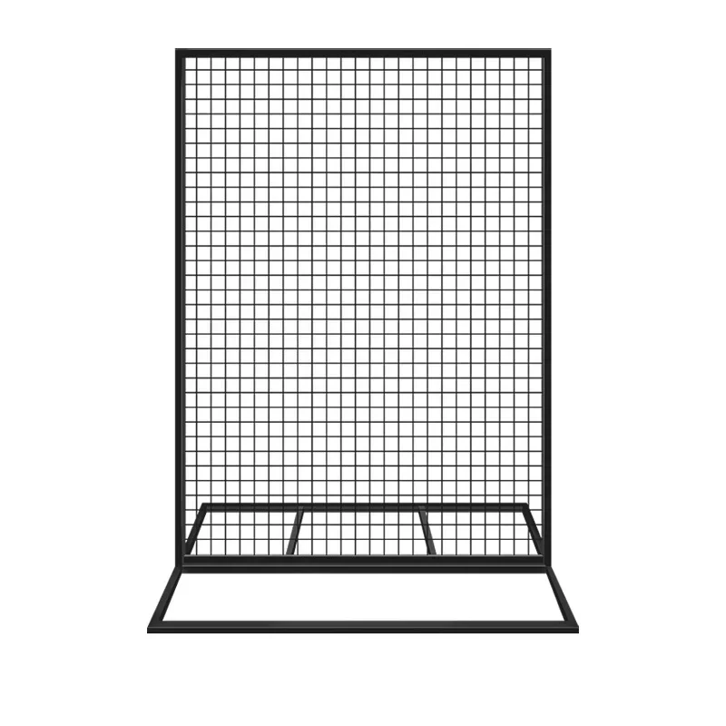 

Wrought iron mesh vertical display rack Kindergarten works grid shelf