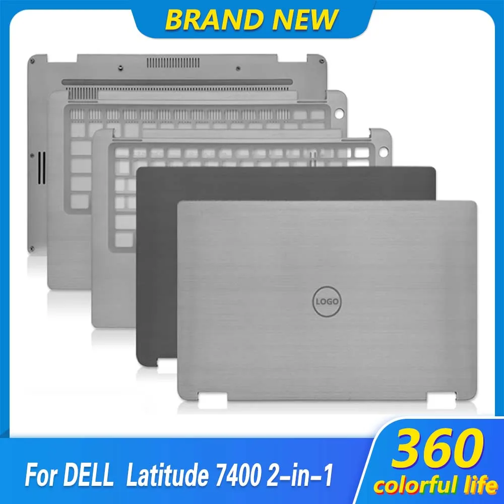 95% baru casing Laptop UNTUK DELL Latitude 7400 2-in-1 LCD penutup belakang Palrmest Bezel atas bawah kasus 0DGV46 08K0HJ 03VVPM