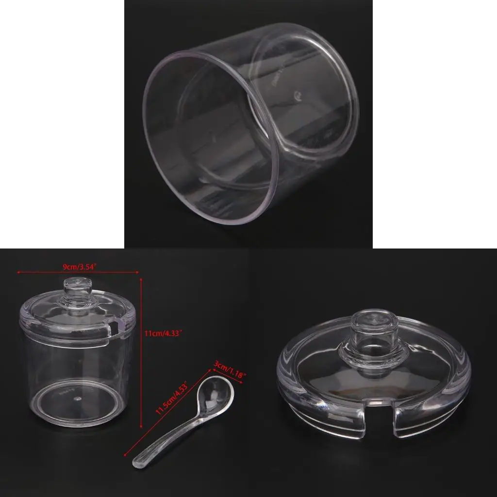 Acrylic Seasoning Can Spice Jar For Salt Sugar Pepper Powder Kitchen Supplies