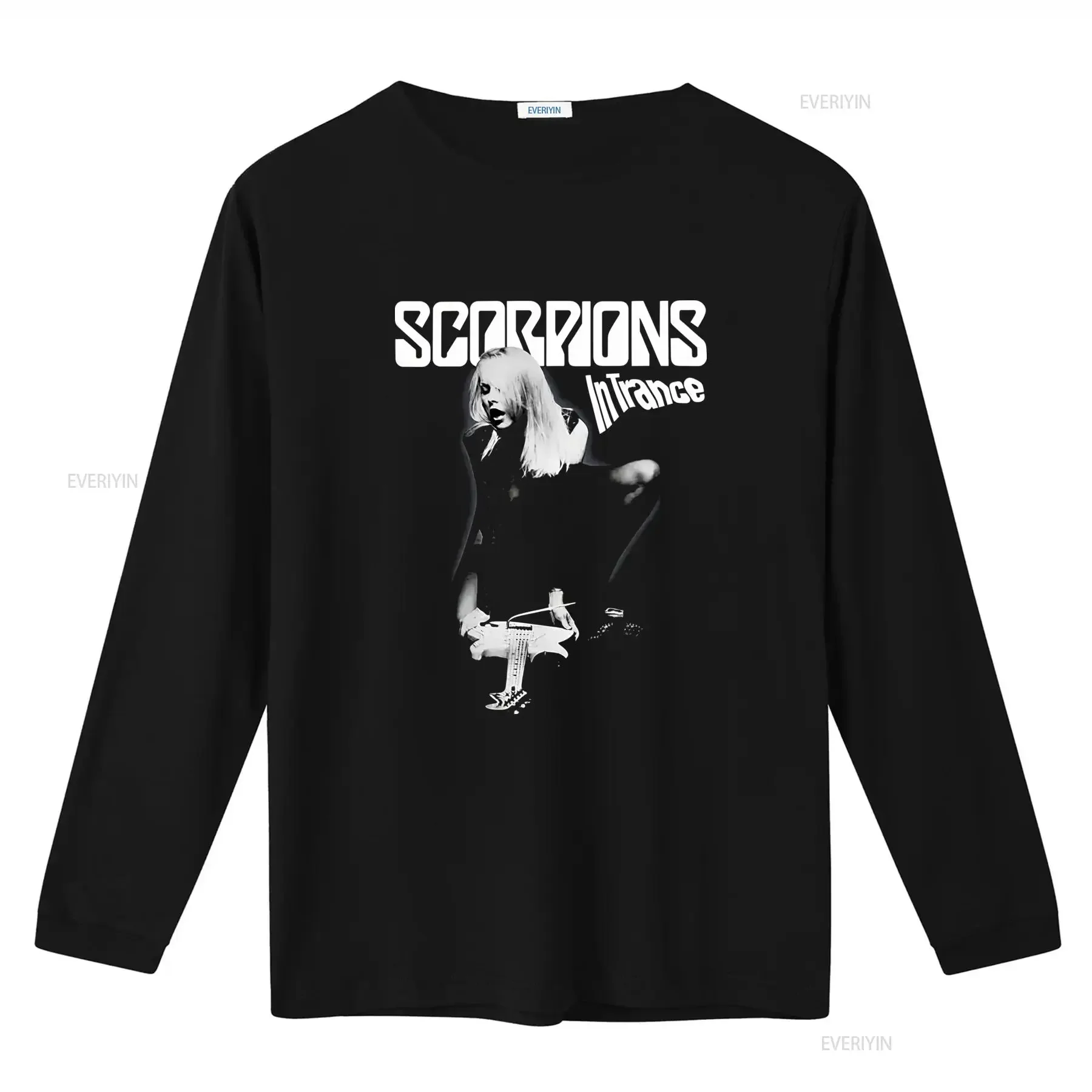 Scorpions In Trance Rock Band T Shirt Black All Sizes Great  vintage Washed designer clothes Stylish Top For Everyday Wear Soft