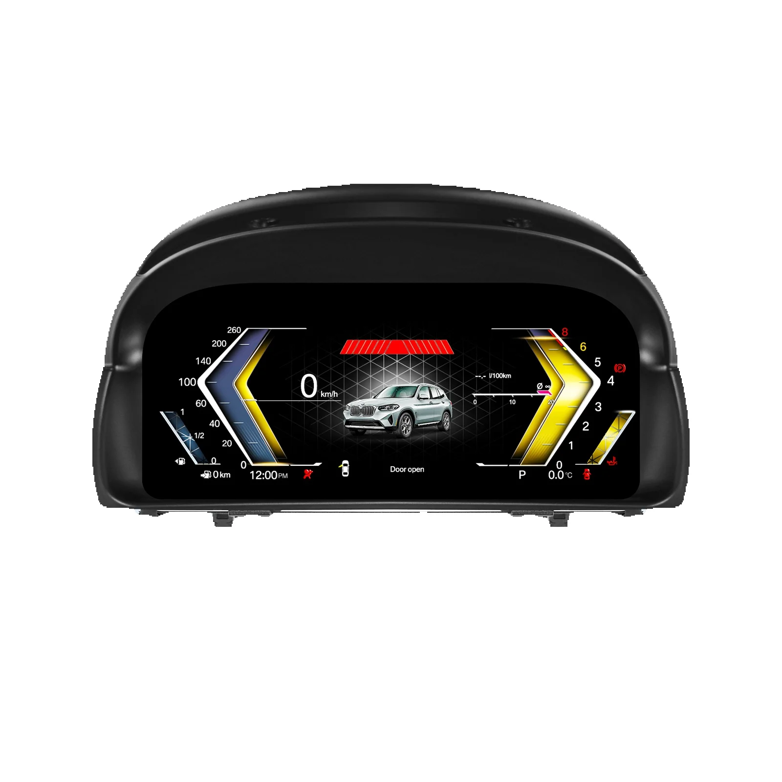 Hizpo 12,3-Zoll Digitales Instrumentencluster für BMW X1 E84 2009-2015 LCD-Armaturenbrett Tachometer Virtuelles Cockpit Ohne CarPlay Linux5.4