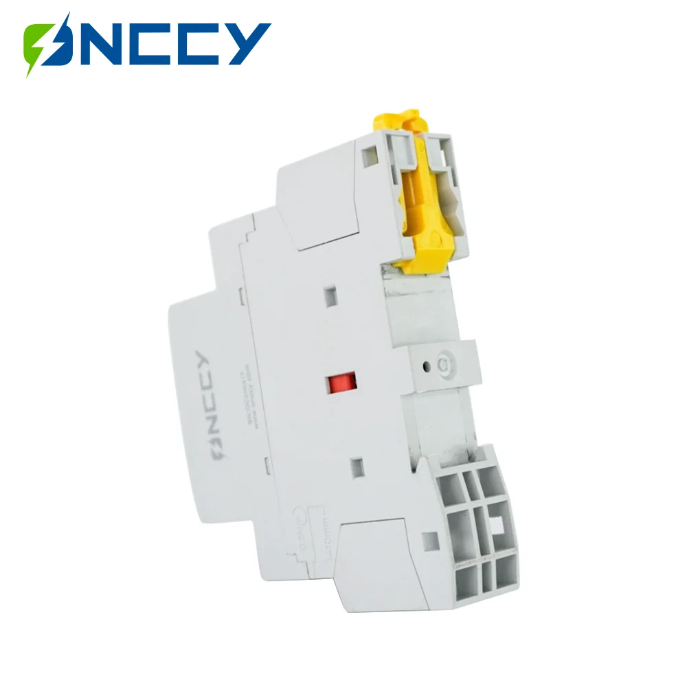 ONCCY Din Rail Household Contactor AC24V 110V 230V 2P 16A 20A 25A 2NC 2NO 1NO1NC 50/60Hz