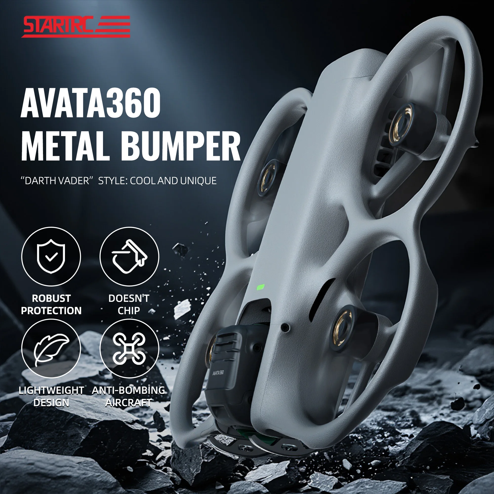 GIMBAL BUMPER for DJI Avata 360, Anti-collision Buffer Protection Platform, Not Blocking the Field of Vision Drone Accessories
