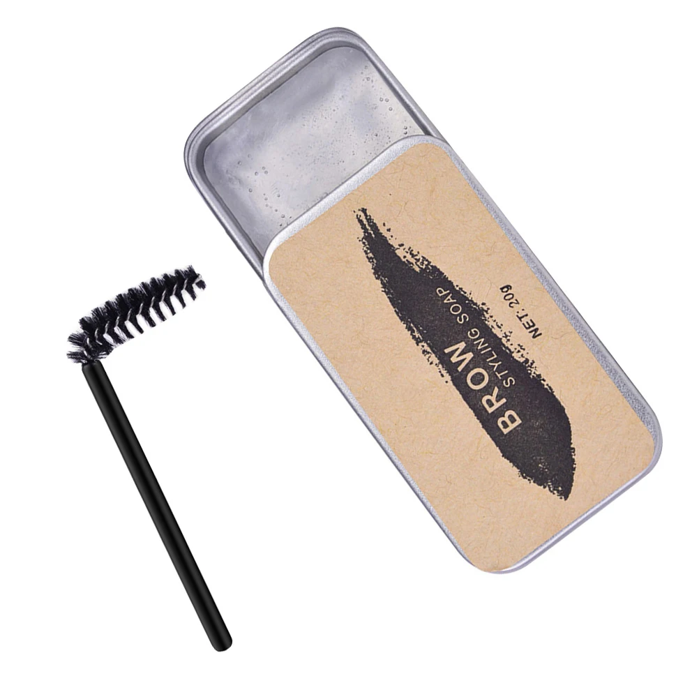 Gel coiffant sauvage, savon de maquillage longue durée incolore, outil de mise en forme des sourcils, ne se décolore pas, crème de teinture pour sourcils pour femmes, stéréo