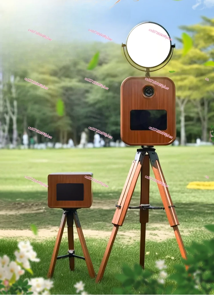 Interactive Camera Photobooth Big Head Sticker Camera, Retro Camera, Mobile Photo Booth