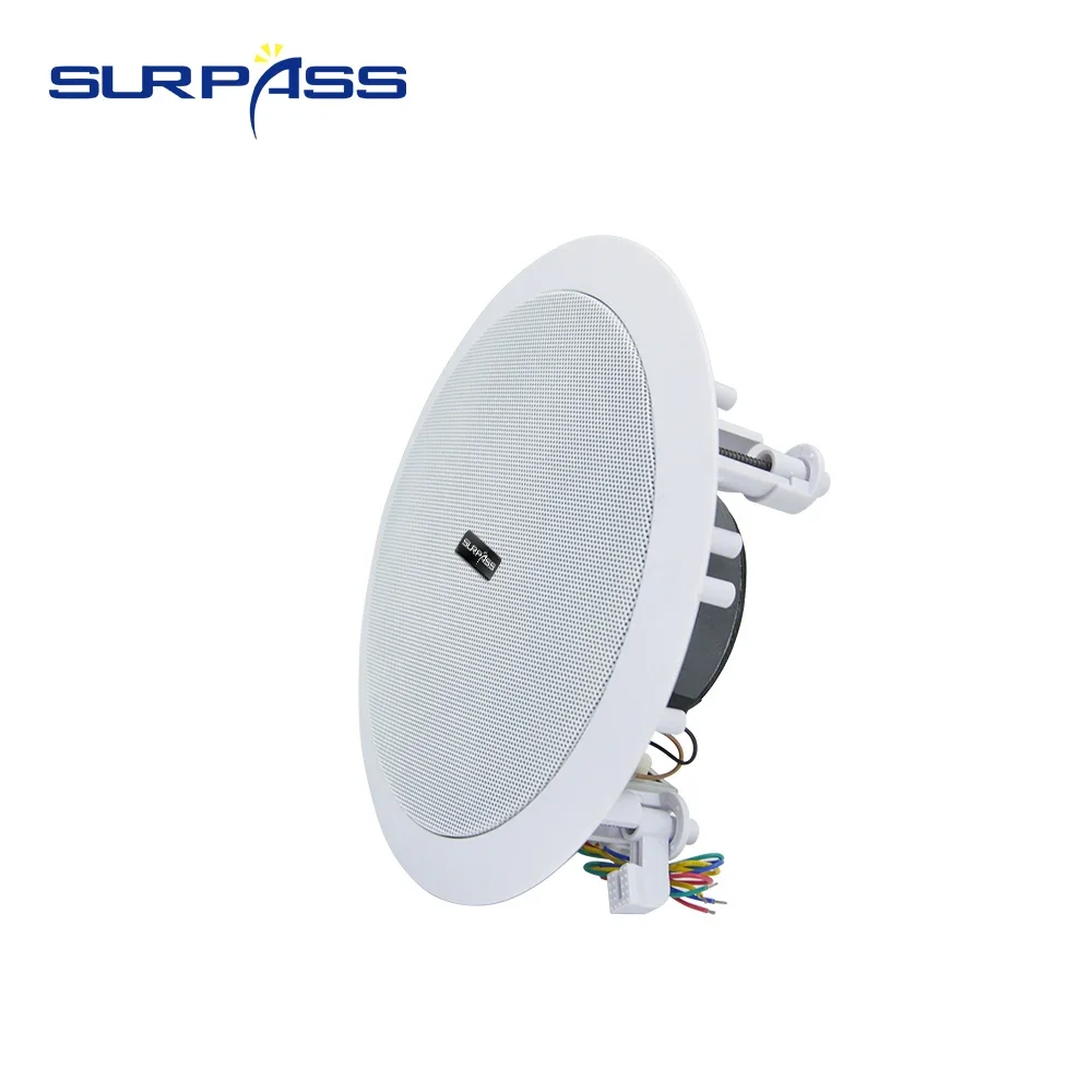 6.5inch 40W Ceiling Speaker Coaxial Passive Speaker Broadcast Loudspeaker Background Music Sound System for Hotel Subway Station