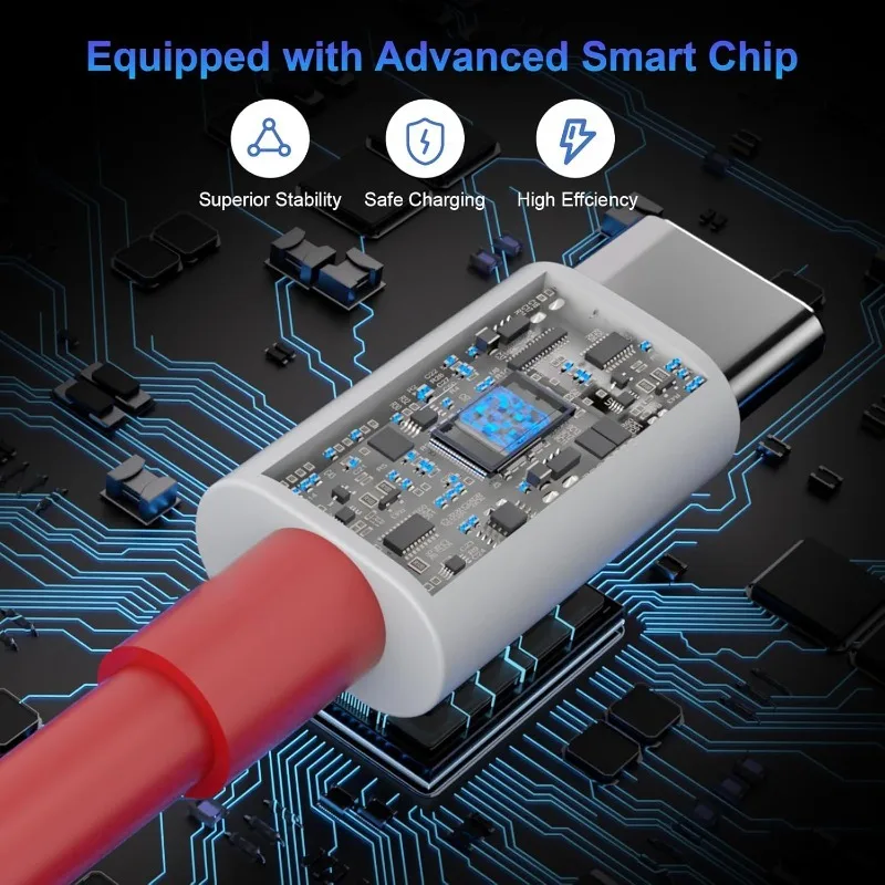 Kabel USB Typ C do szybkiego ładowania 120W 12A do OnePlus 9R 10 Pro 11 11R 12 13 Nord 2T 3CE, kabel USB Typ C do OnePlus 15 — zdjęcie produktu 4