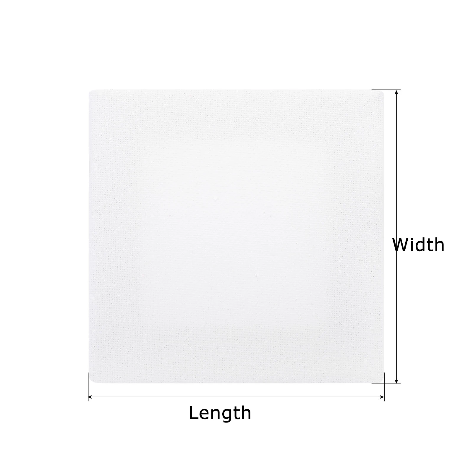 3/5Pcs White Blank Rectangle Artist Canvas Wooden Board Frame Painting Canvas Board Panels for Oil Painting Acrylic Watercolor