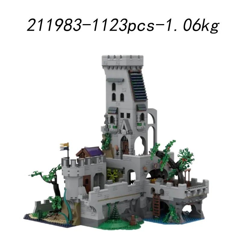 معالجة التخليص تجميع الجسيمات الصغيرة اللبنات MOC-213746 2260 قطعة بناء القلعة في القرون الوسطى الحصان لعبة مجسمة هدية #3