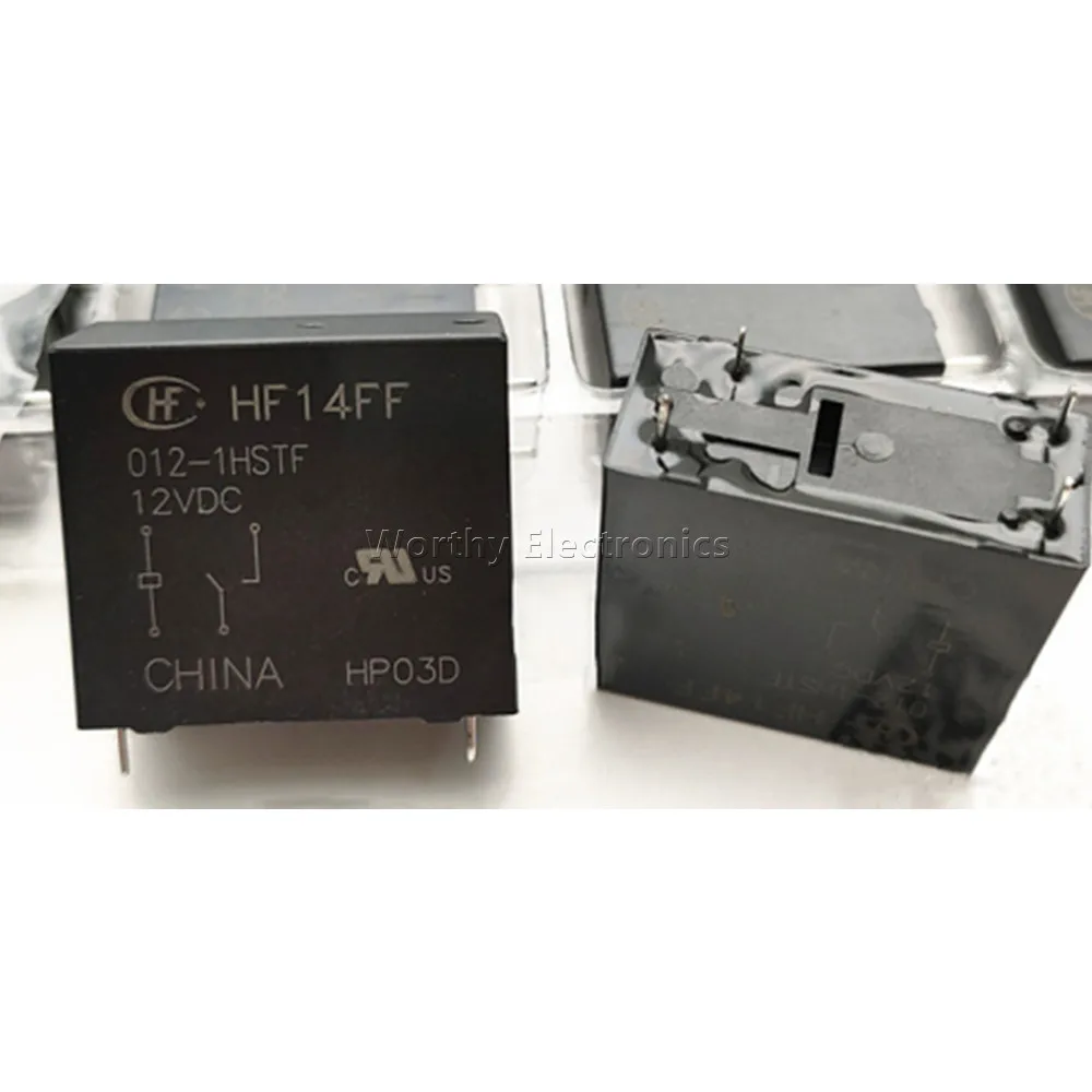 Free Shipping 10PCS/LOT HF14FF 012-1HSTF 12VDC 4PIN Relay JQX-14FF 012-1HS