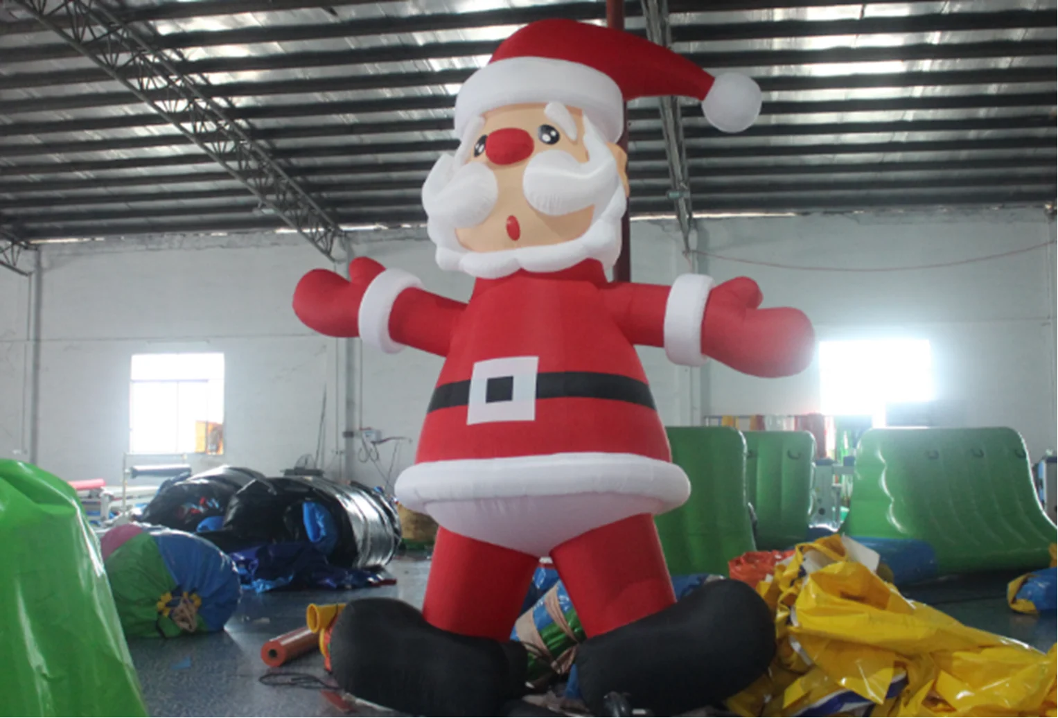 Custom Inflatable Christmas Archway Santa Claus Cartoon Snowman Lawn Decoration with Ice Cream Candy Theme Bounce House