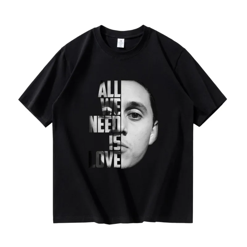 Canserbero New T-shirt Fashion Short Sleeved Unisex Pure Cotton T-shirt Casual Mens and Womens Pullover Street Summer O-neck Top