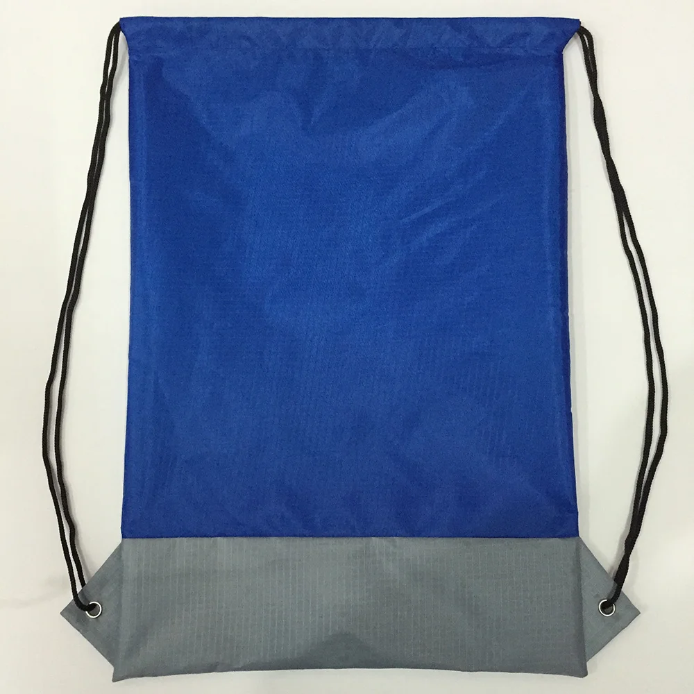 Factory Custom Heave Duty Polyester Drawstring Backpack Eco-friendly Durable Large Capacity Storage Bag for Grocery