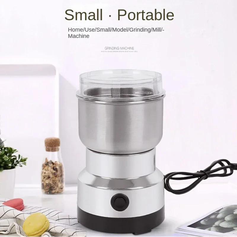 Mini Electric Grinder Household 300ml Ultrafine Baby Food Pulverizer Coffee Grinder Spice Pepper Grinder Grain Mill 4 Blades