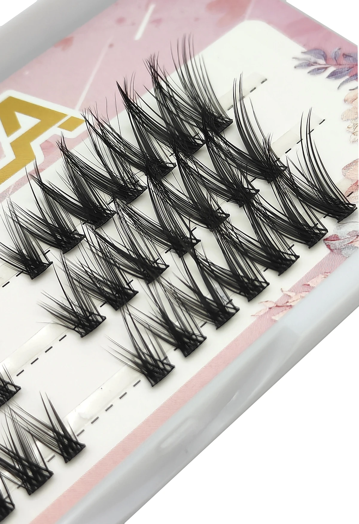 ADIYA 3 Rows Eyelashes Extension Personal Lashes Professional Makeup Individual Cluster Grafting Japanese False EyeLashes