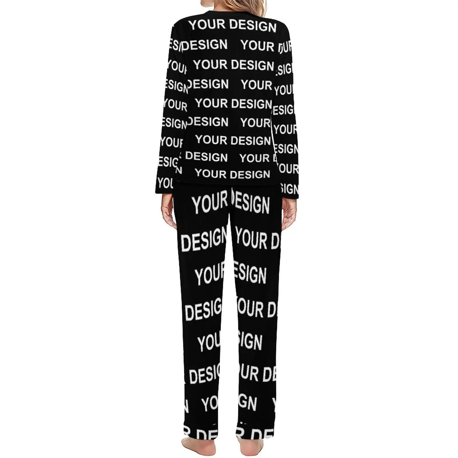 Add Design Customized Pajamas Custom Made Your Image Two Piece Aesthetic Pajama Sets Lady Long Sleeve Fashion Oversize Sleepwear