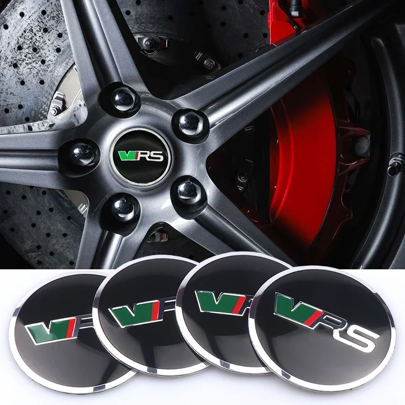 4pcs 56/60mm Car Wheel Center Cover Badge Sticker Hub Cap Replacement For Skoda S Fabia 2 Superb 2 Octavia Karoq VII VRS Scala