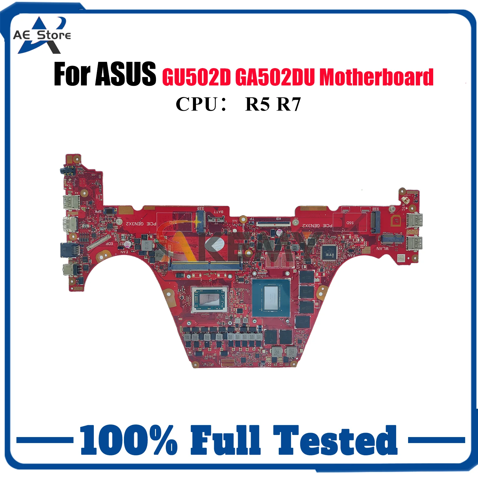 

GA502DU Laptop Motherboard For ASUS ROG Zephyrus G15 GA502D GU502D GA502DU Notebook Mainboard With R5 R7 CPU 100% tests OK stk