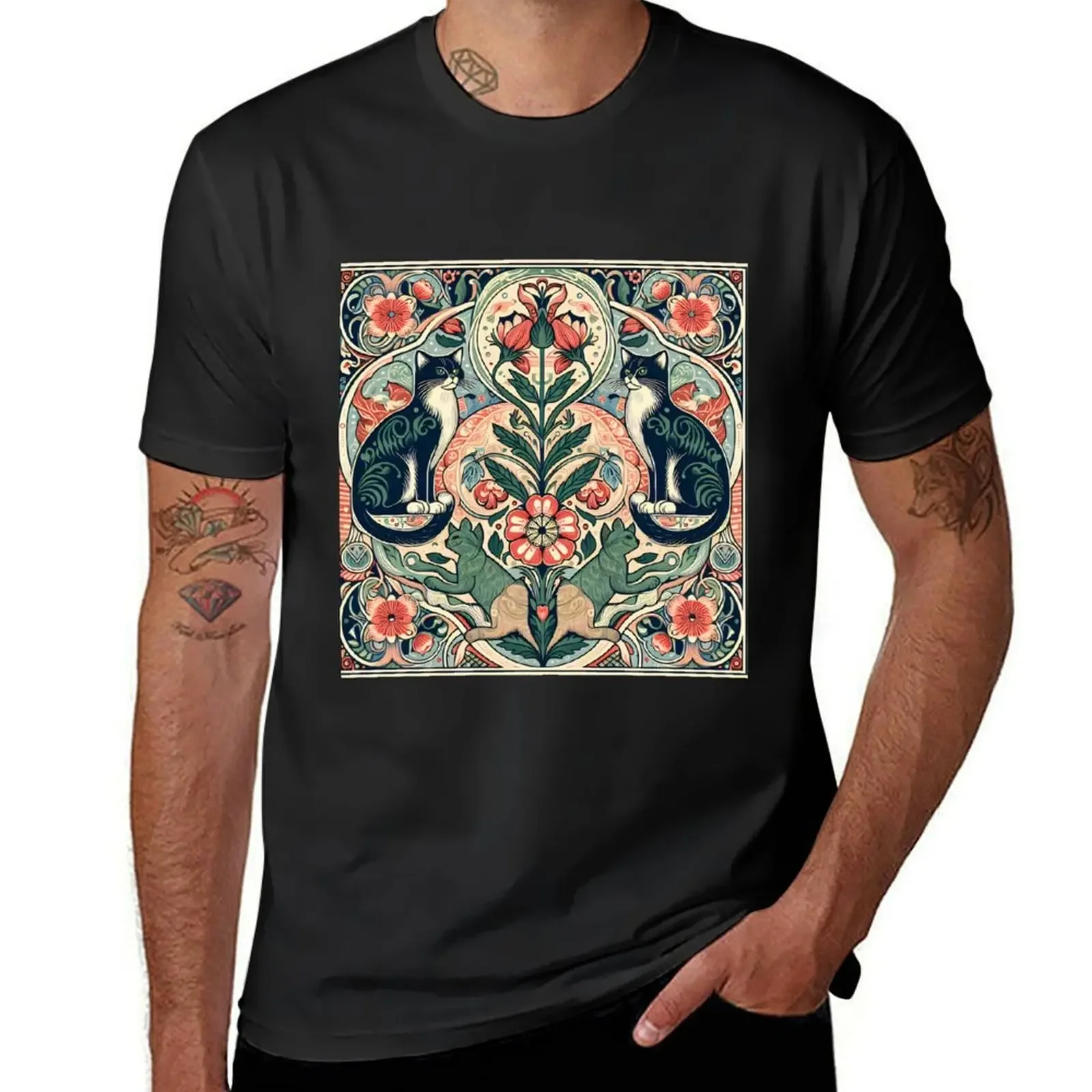 Elegant Feline Textiles: A Purrrfect Gift Idea for Cat Lovers T-Shirt essential t shirt man t shirt mens funny t shirts